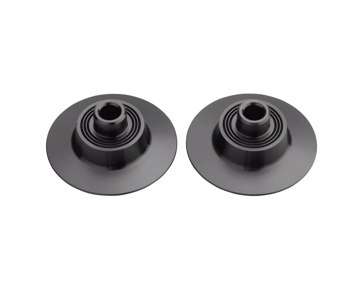 Zipp 76/77 Front Hub Endcaps (Black) (QR x 100mm Axle)